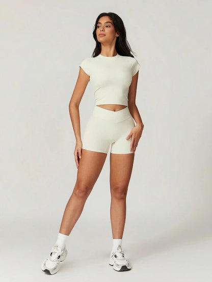 Cincinnati Cream Cropped Tee + V-Shorts