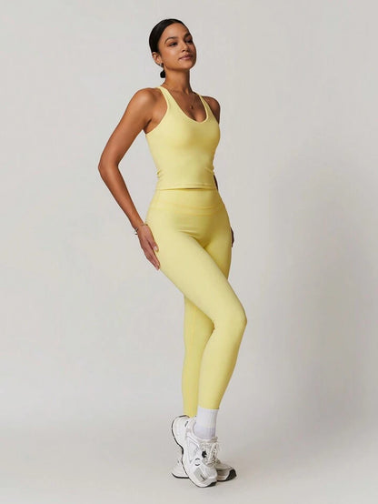 Yellow Butter Legging Set