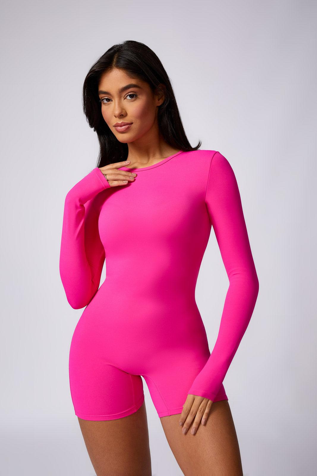 Karter Pink Longsleeve Romper