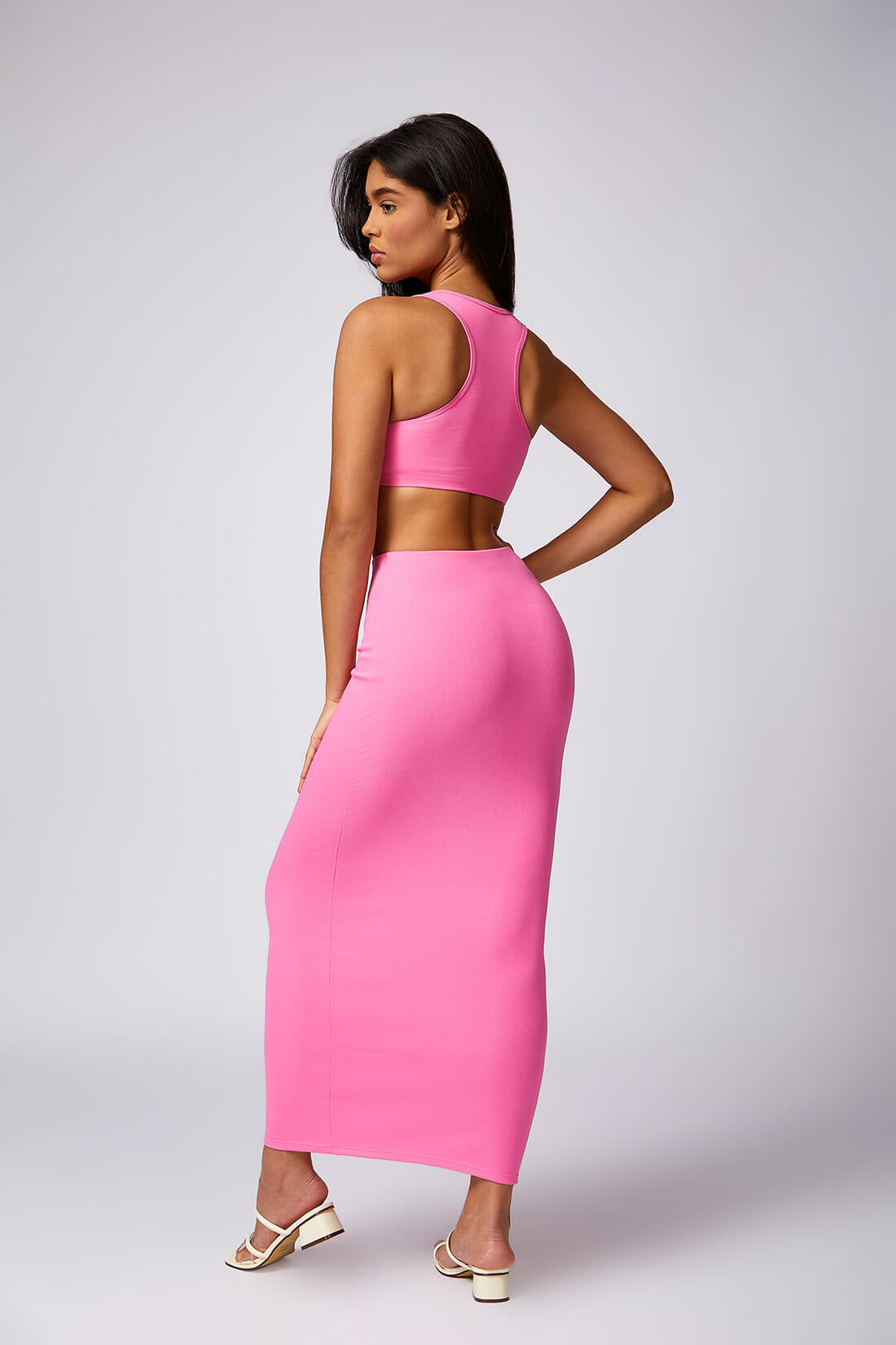 Bubble Gum Kaur Cropped Sport Skirt Set