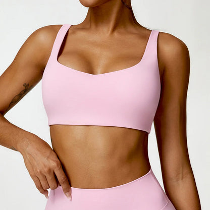 Pink Soft Sculpt Halter Bra