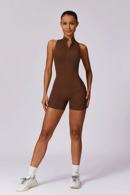 Noelle Brown Romper