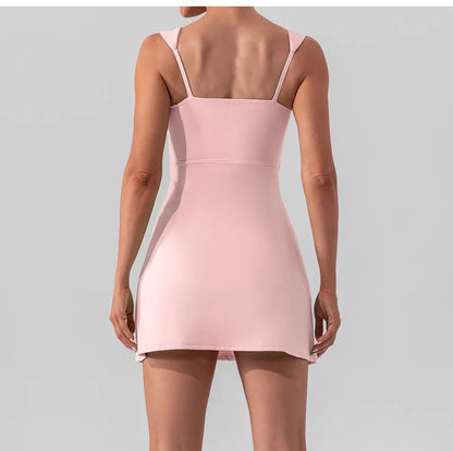 Tennis Pink Mid-Dress