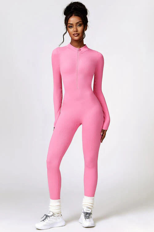 Malice Pink Long Sleeve Jumpsuit