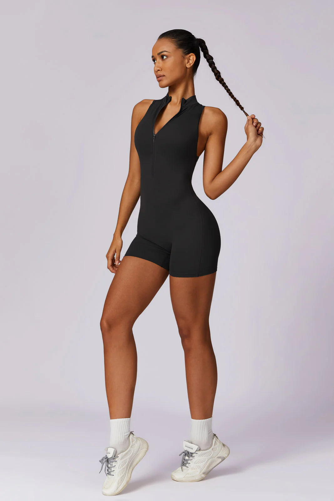 Noelle Black Romper