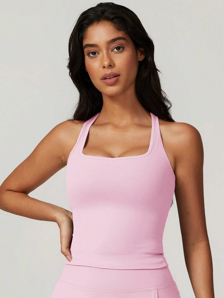 Active Wear Sinai Pink Top + Short Set