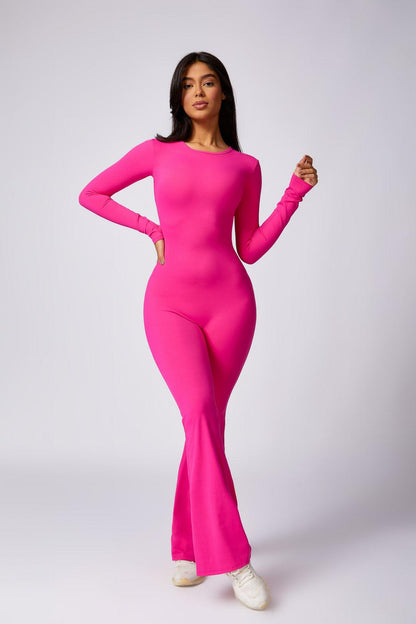 Karter Flared Pink Jumpsuit