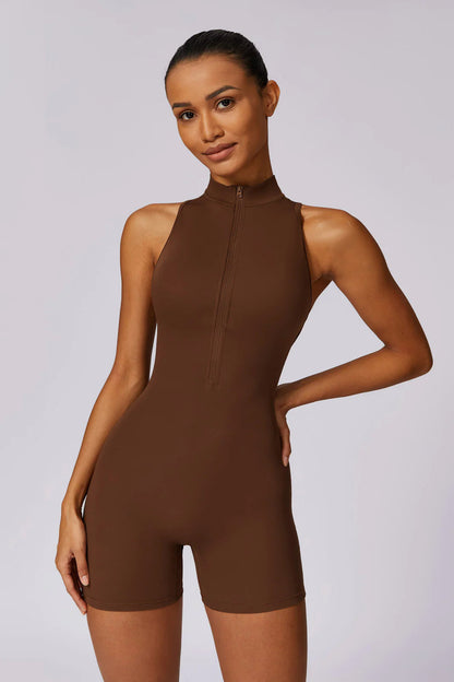 Noelle Brown Romper