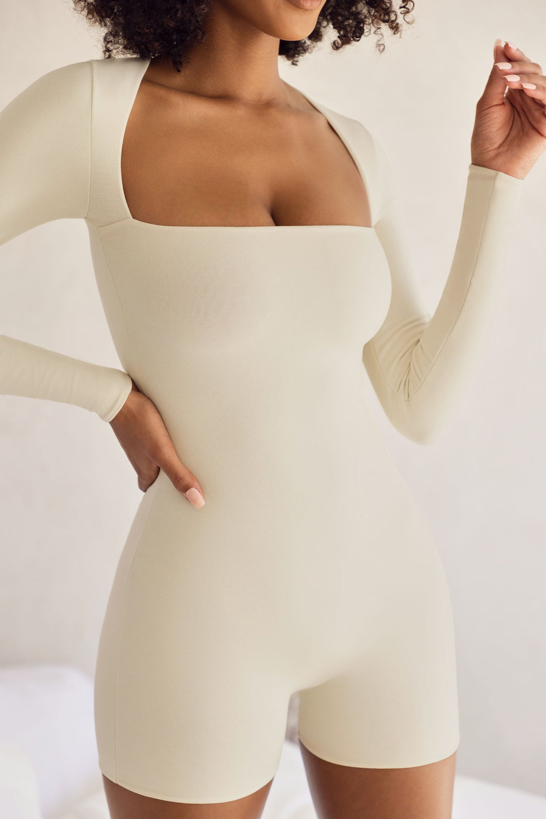 Creme Raven Body Romper