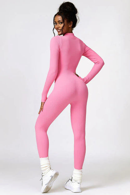 Malice Pink Long Sleeve Jumpsuit