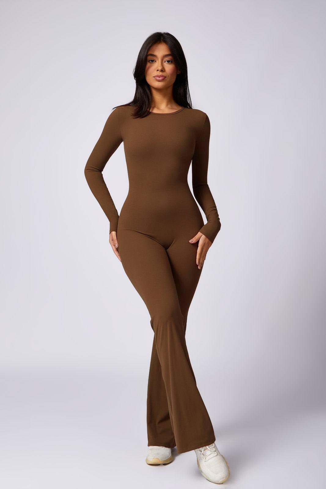 Karter Flared Brown Jumpsuit