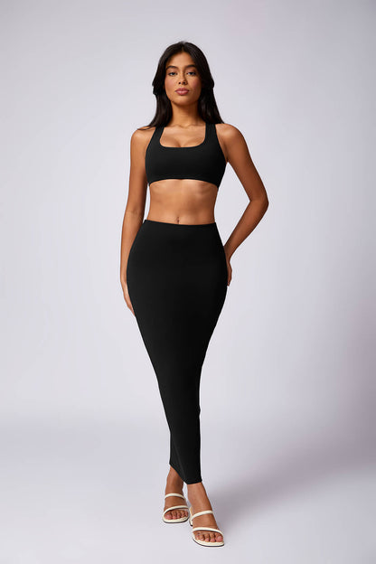 Bubble Gum Kaur Cropped Sport Skirt Set