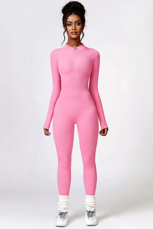 Malice Pink Long Sleeve Jumpsuit