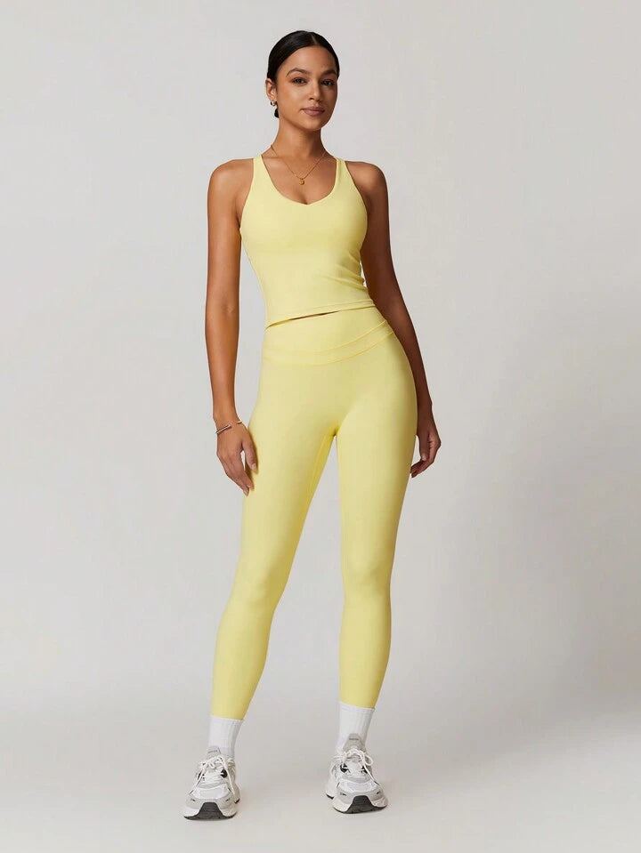 Yellow Butter Legging Set