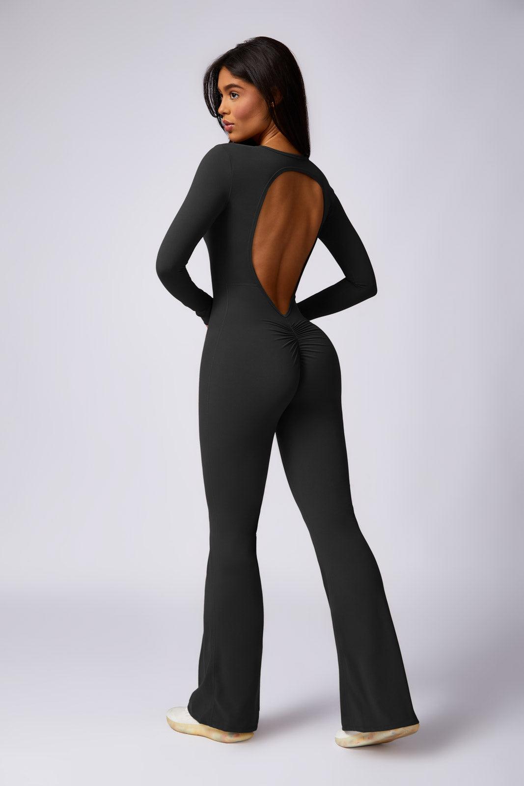 Karter Flared Black Jumpsuit