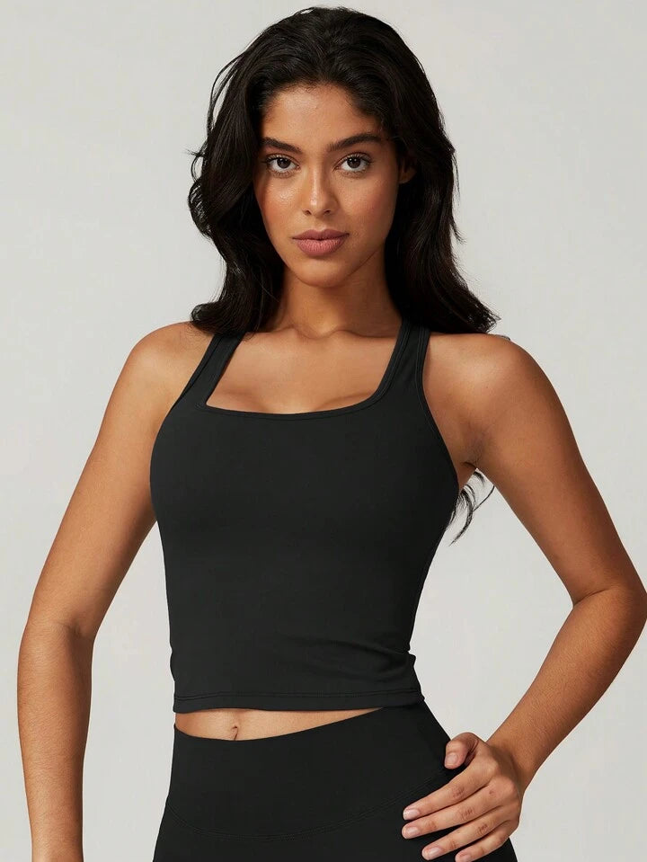 Courtside Sinai Black Top + Skort Set