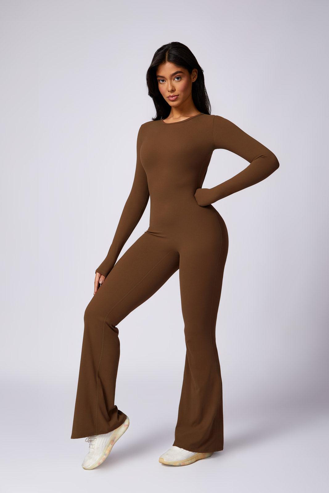 Karter Flared Brown Jumpsuit